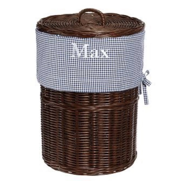 Pottery Barn Kids Blue Gingham Sabrina Hamper Liner - Picture 5 of 5